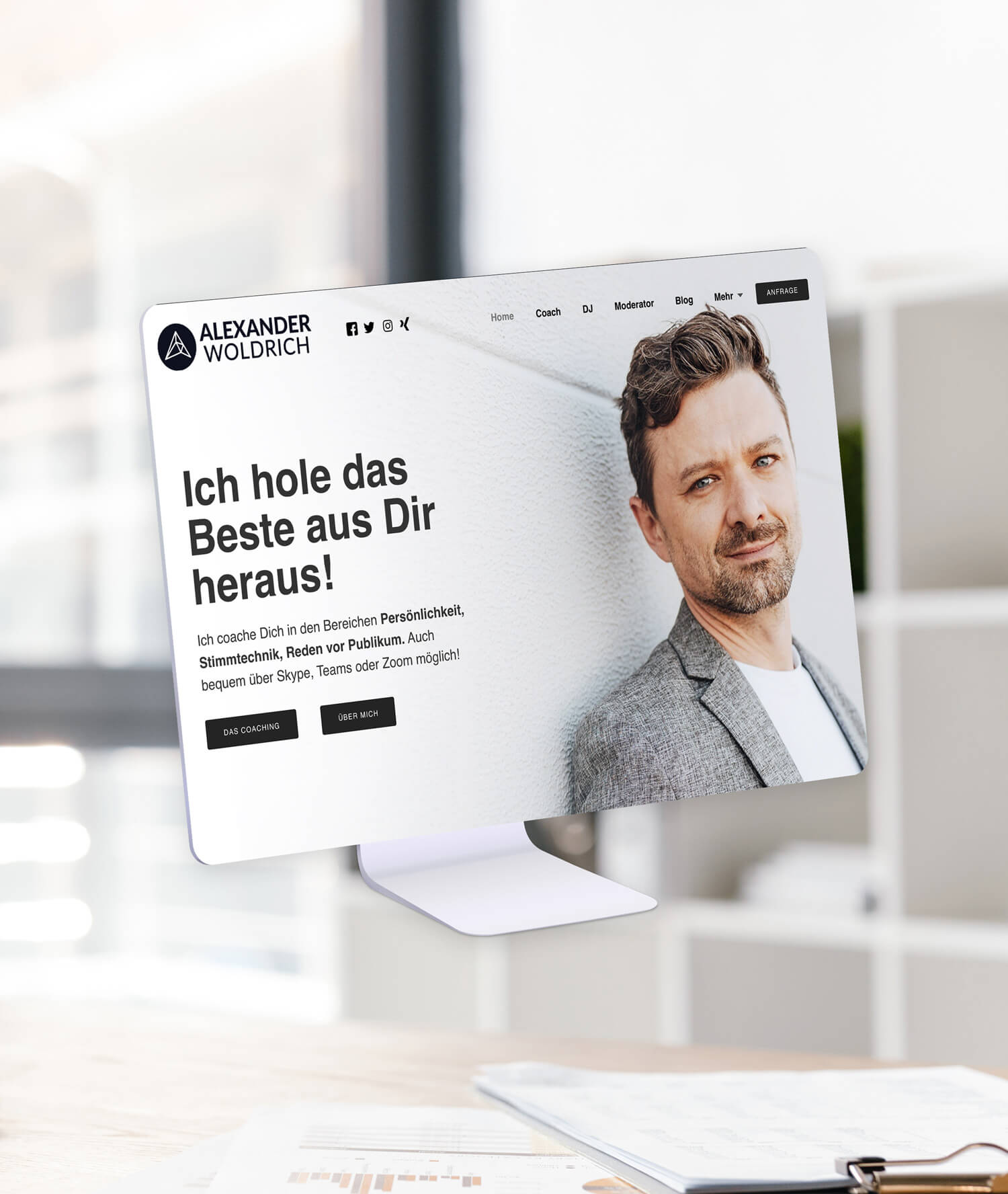 Alexander Woldrich Website gestaltet von Madison-IT